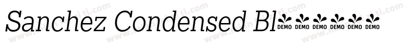 Sanchez Condensed Bl字体转换